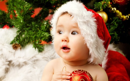 صور اطفال  Cute Adorable Baby Santa Wallpaper كيوت وجميلة