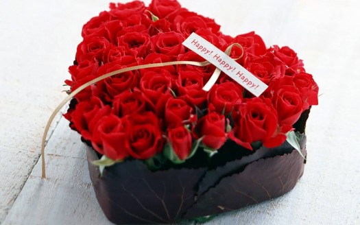 صور رومانسية للعشاق  Happy Happy Roses Wallpaper حب وغرام