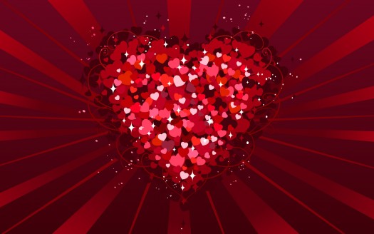 صور رومانسية للعشاق  Millions of hearts Wallpaper حب وغرام