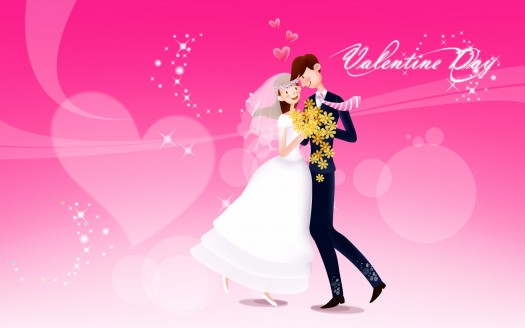 صور رومانسية للعشاق  Valentine Day Love Dance Wallpaper حب وغرام