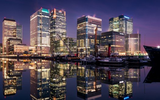 صور مدينة  Canary Wharf South Dock London 4K 8K Wallpaper