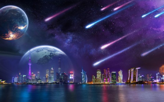صور مدينة  Stellar City 4K Wallpaper