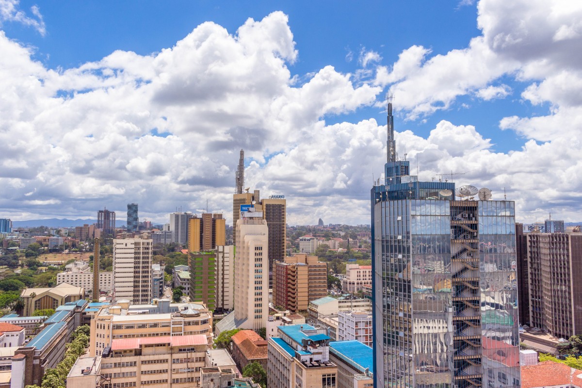 أفق التصوير الفوتوغرافي للعاصمة كينيا نيروبي. تصوير دانييل كاندي