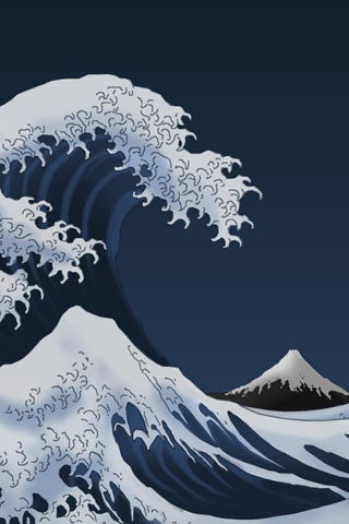 iPhone Wallpaper Free waves