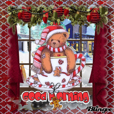 Christmas Teddy Good Morning