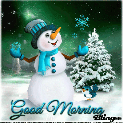 Snowman Good Morning Gif