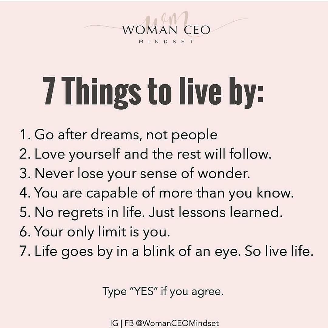 7 Things To Live By