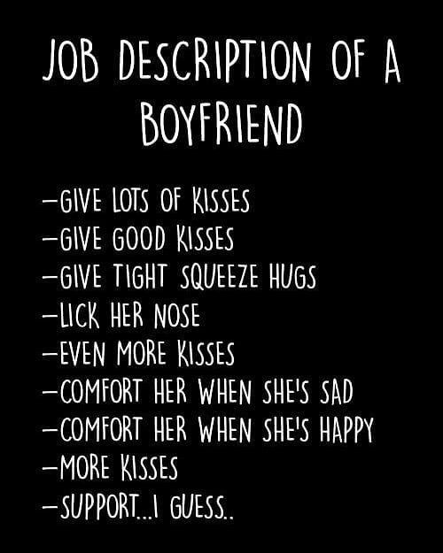 Job Description Of A Boyfriend