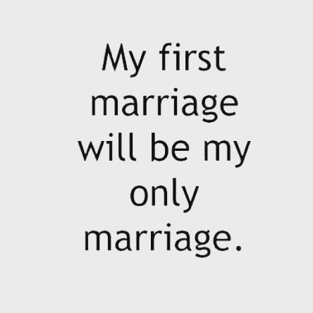My first marriage