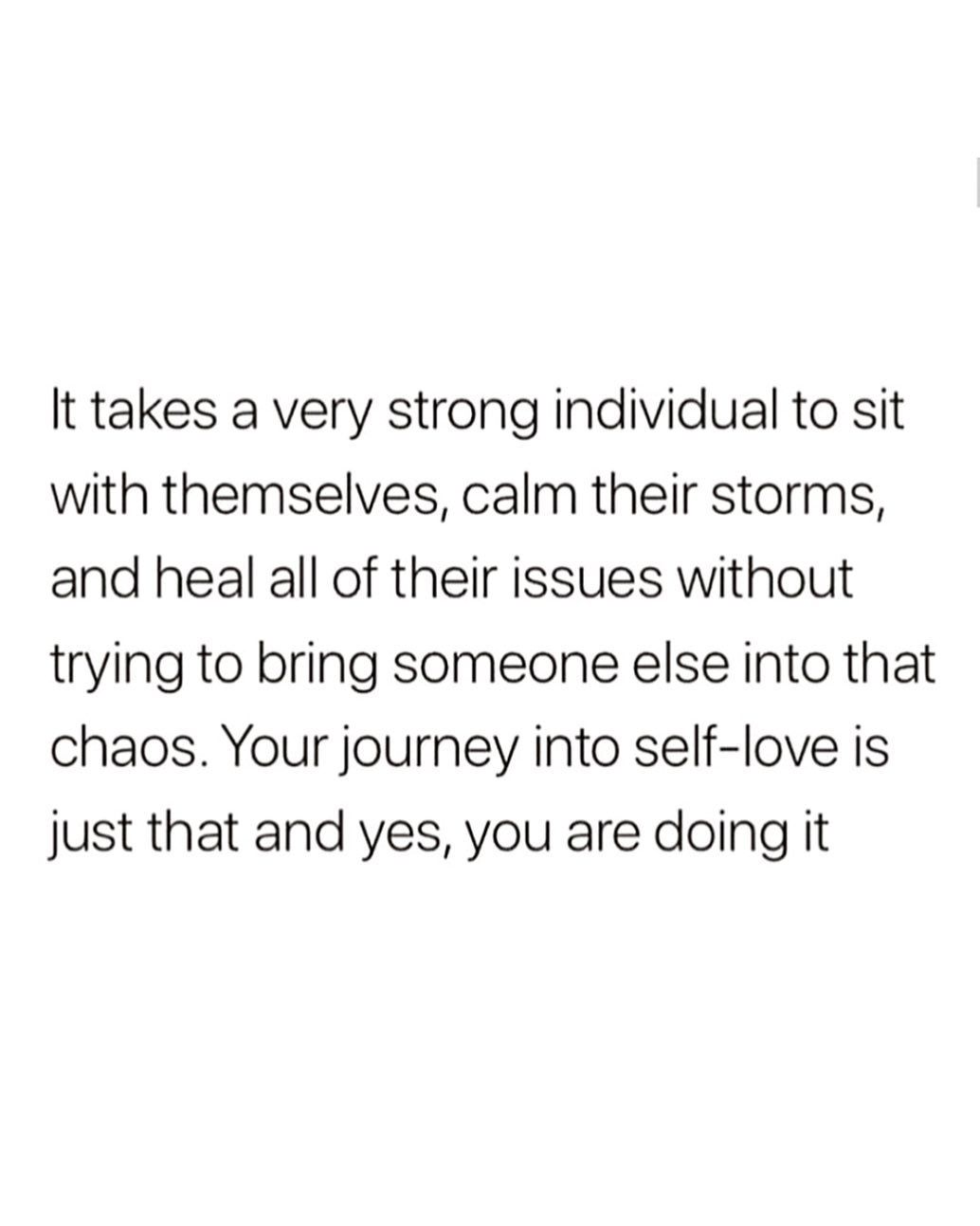 Your journey into self loves