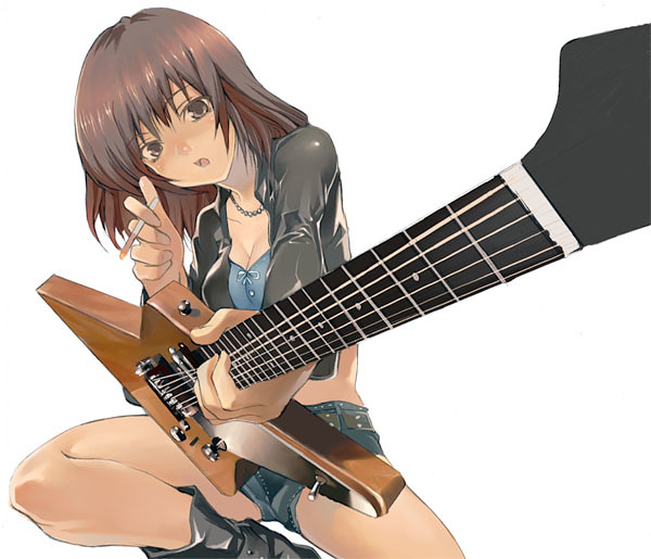 انمي anime with guitar